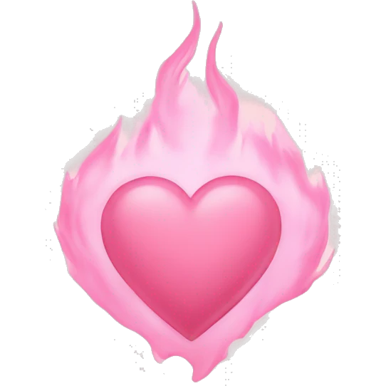 Light pink hearth emoji