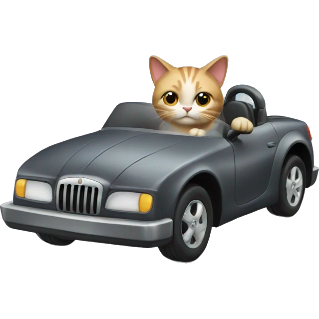 cat driving car emoji
