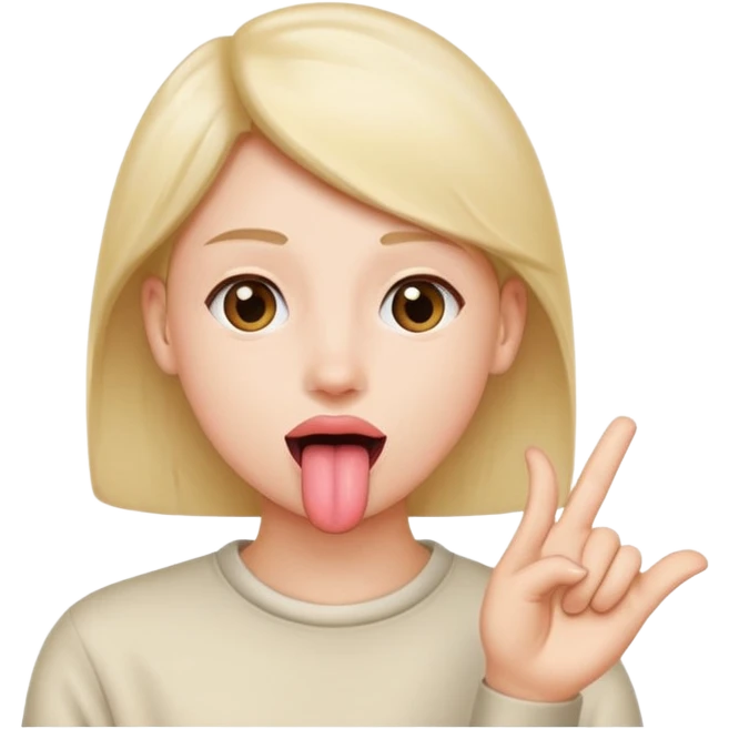 tongue out with hands to the side emoji