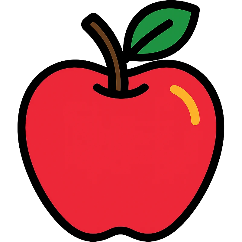 red apple emoji