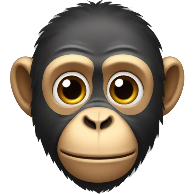 monkey with jawlines emoji