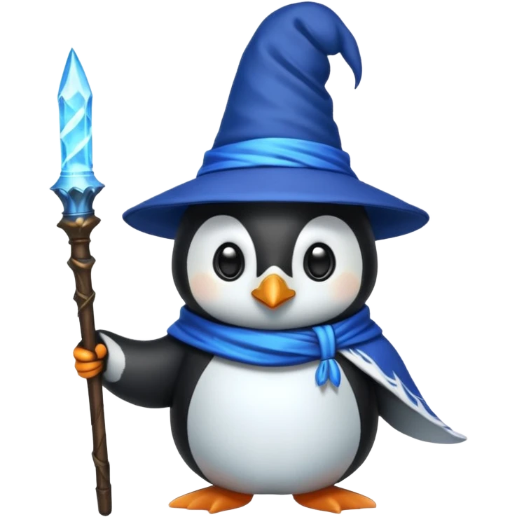 Penguin Wizard emoji