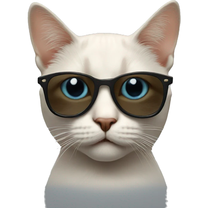 Cat wearing sunglasses ￼ emoji