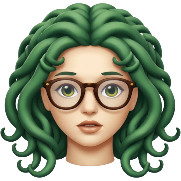 Medusa Versace with glasses  emoji