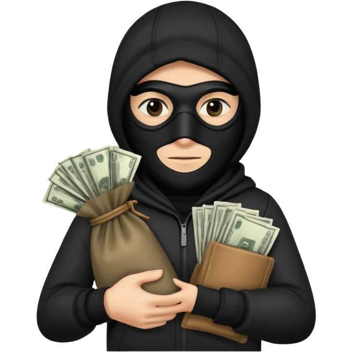 As un emoji de un ladrón  emoji