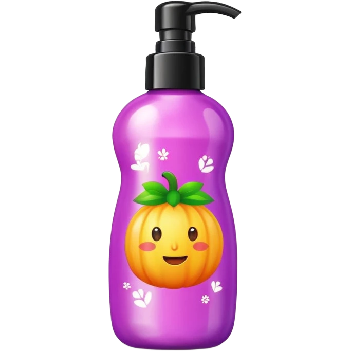 , flower)

bottle of hair care product with seasonal symbols around emoji