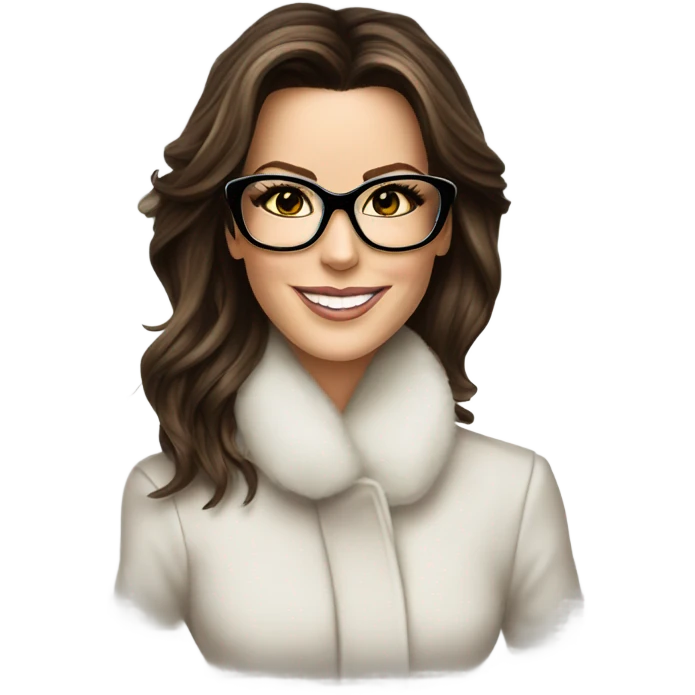 Kate Beckinsale, glasses, happy new year sign emoji
