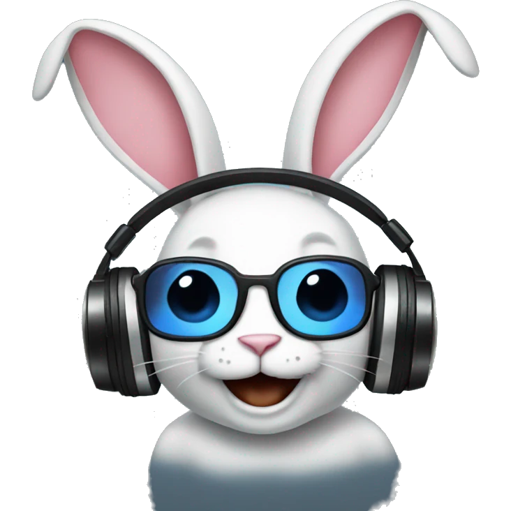 Dj rabbit emoji