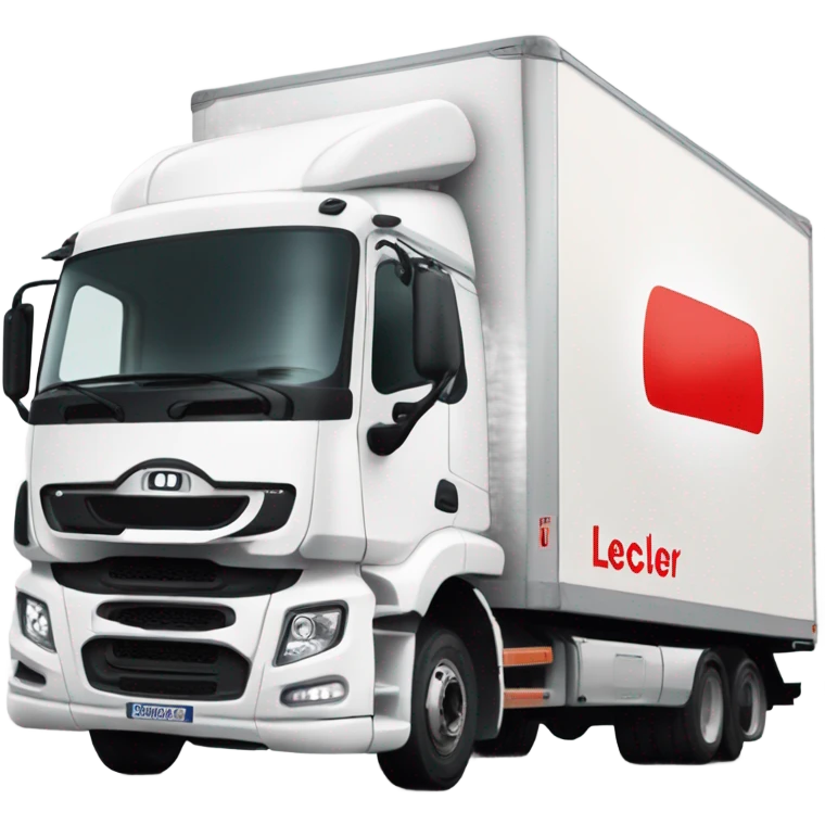 camion remorque avec logo leclerc emoji