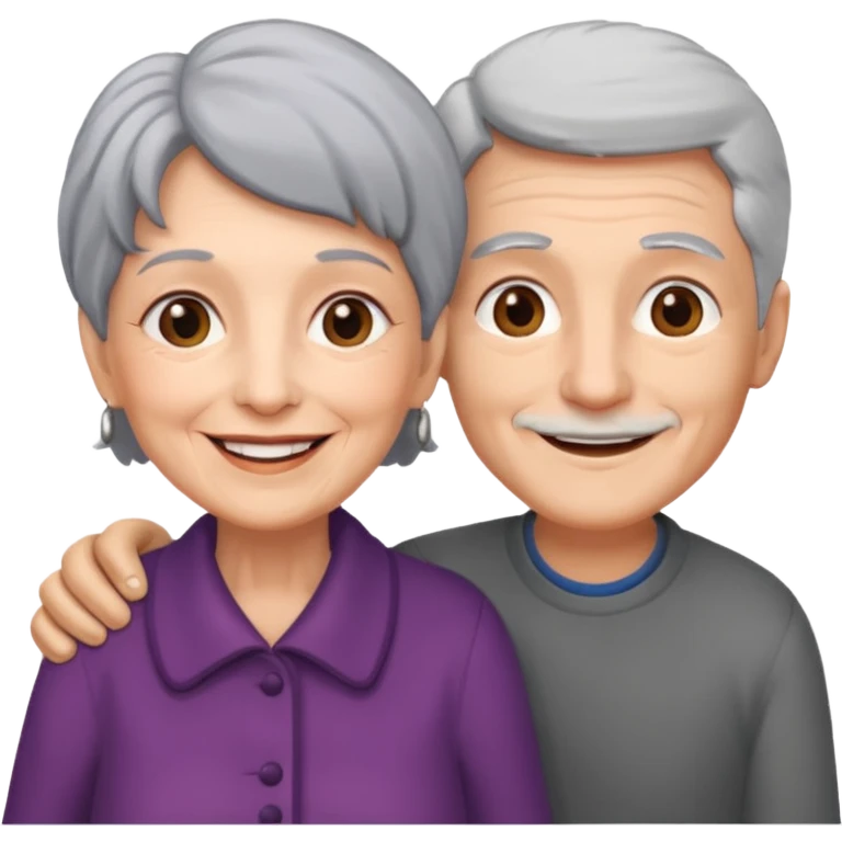 lo mismo que estas haciendo solo coloca alado de la abuela un hombre joven  emoji