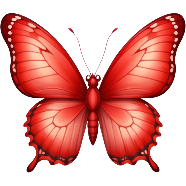 UNA BUTTERFLY RED FANTASY, PERO DEBE SER UN ROJO UN POCO CLARO. emoji
