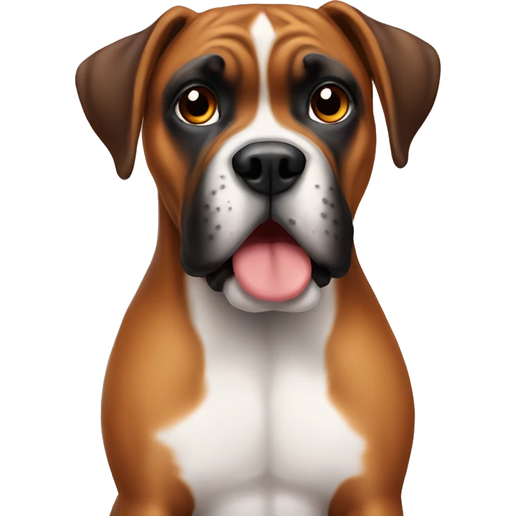 cute dog boxer emoji
