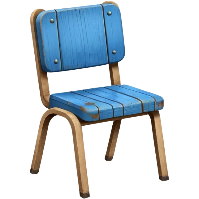 blue school chair emoji