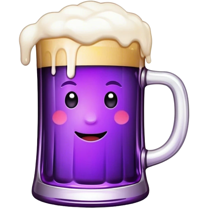 Purple beer emoji