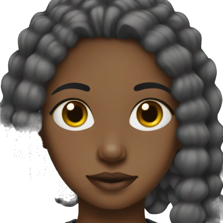 Clean black girl aesthetic emoji
