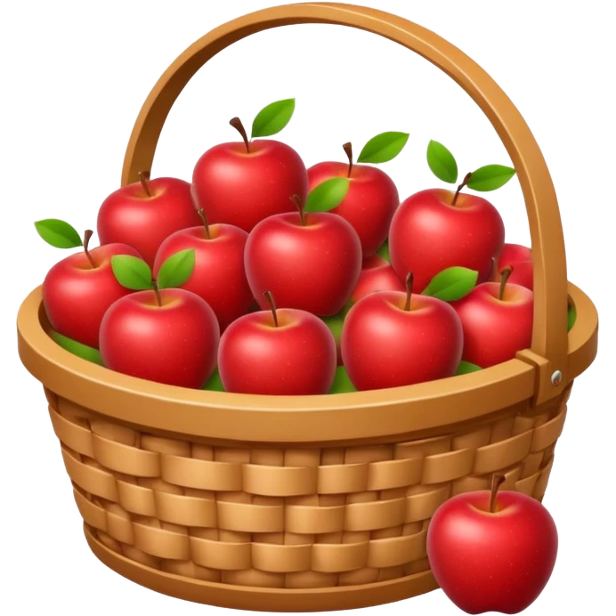 A basket where you pick only the red apples, ignoring the green and yellow apples emoji