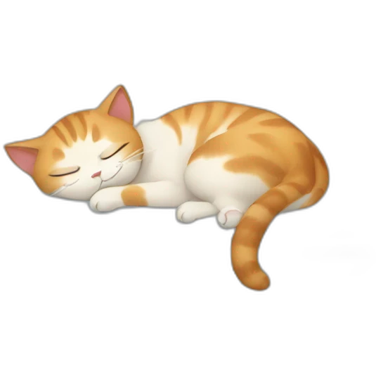cat sleeping emoji
