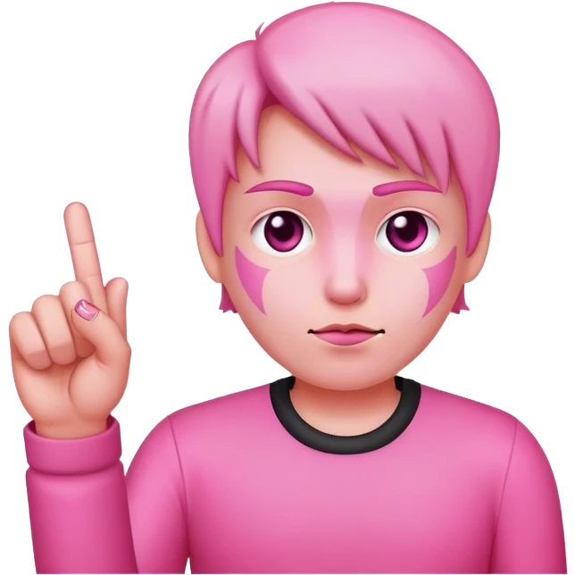 pink skin middle finger emoji