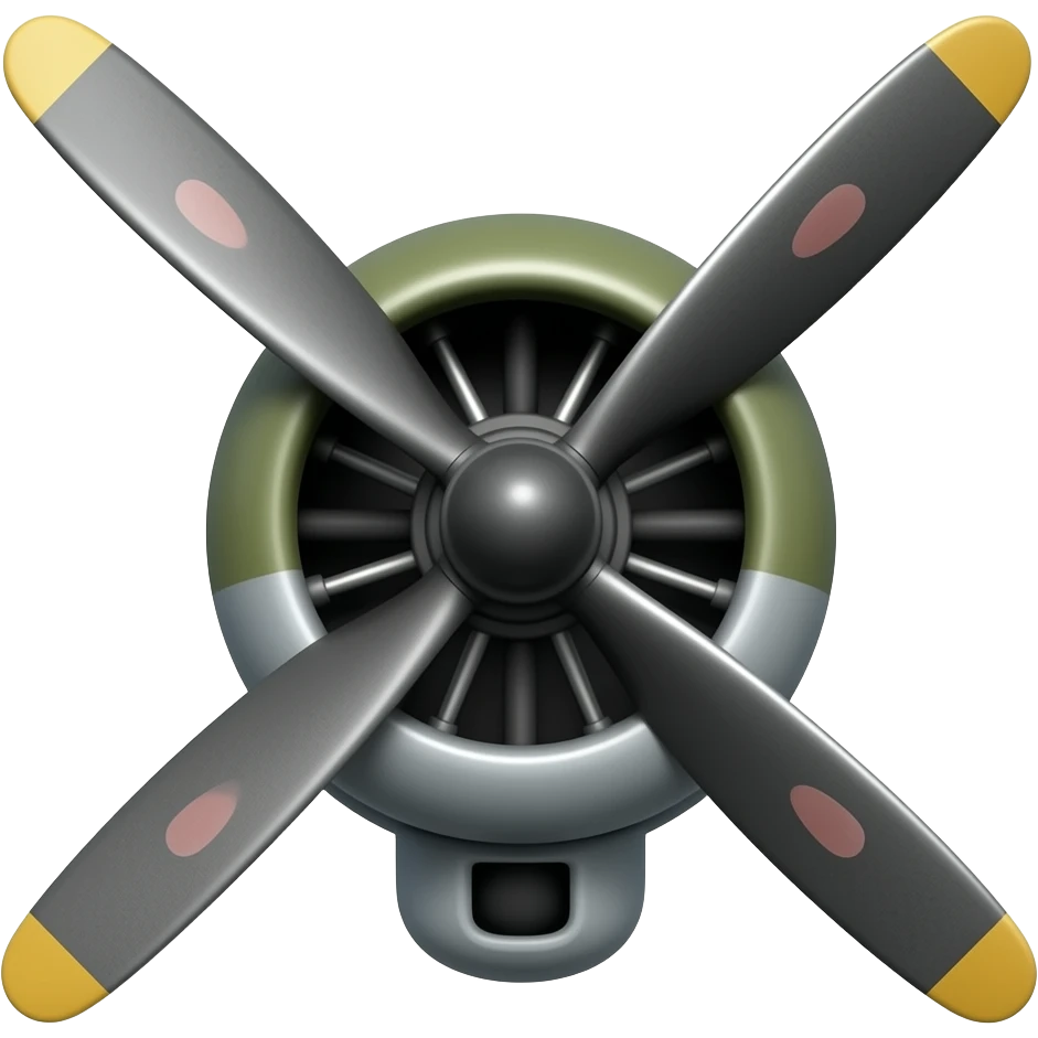 3 bladed propeller from a b17 no wing no engine emoji