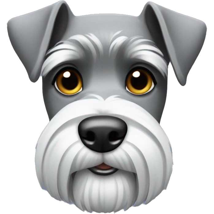 Gray schnauzer  emoji