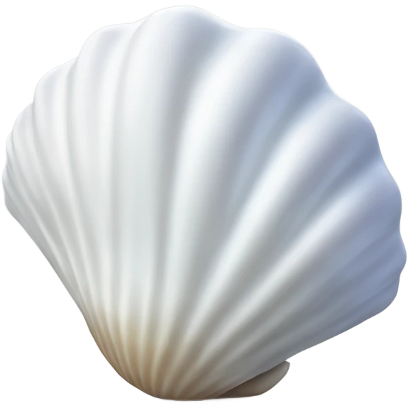 extremely white seashell emoji