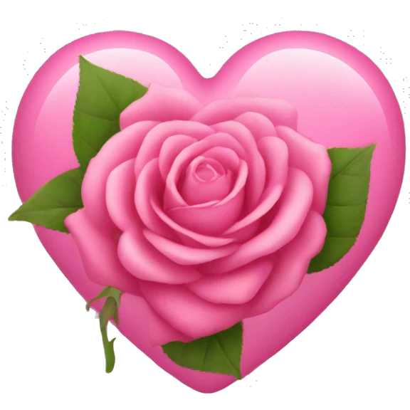 corazón rosa  emoji