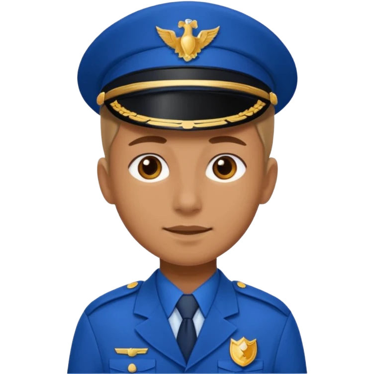 blue uniformed  emoji