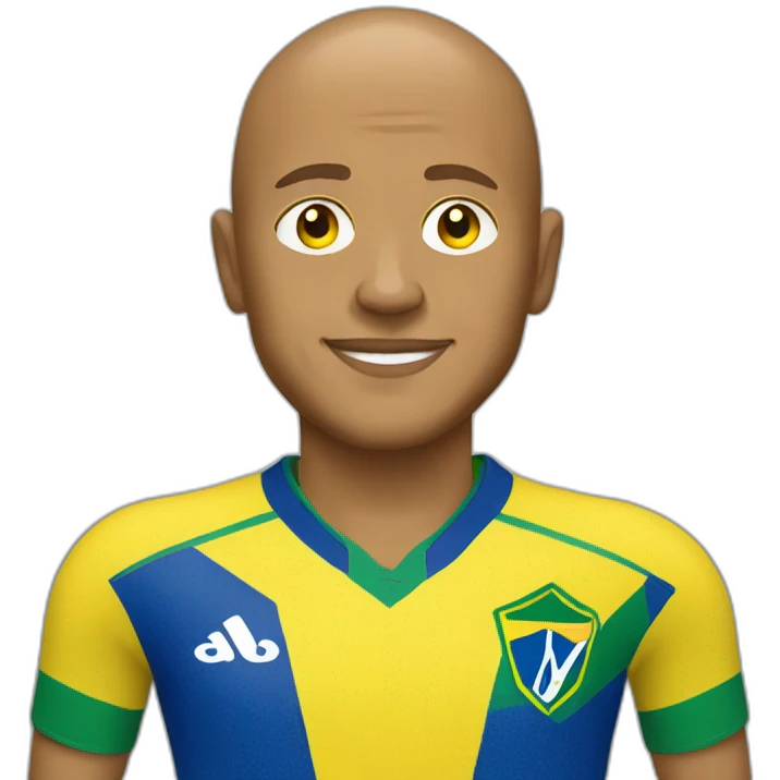 Roberto Carlos wearing yellow Brazil jersey emoji