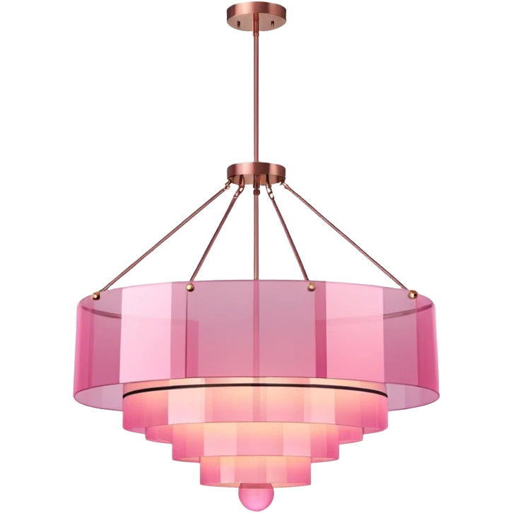 minimalist pink modern chandelier emoji