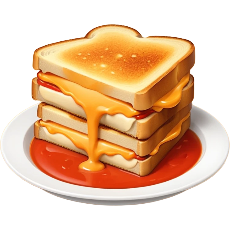 grilled cheese and tomato soup emoji