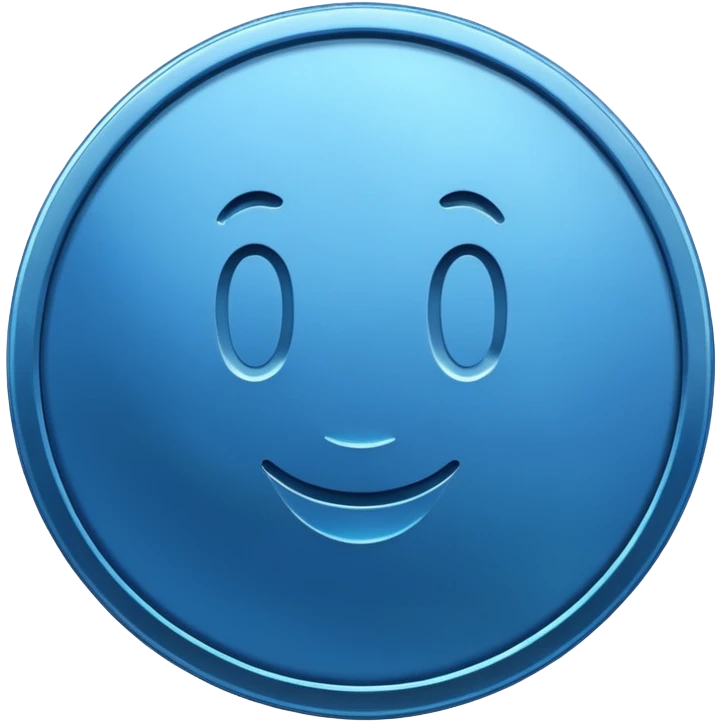 blue coin emoji