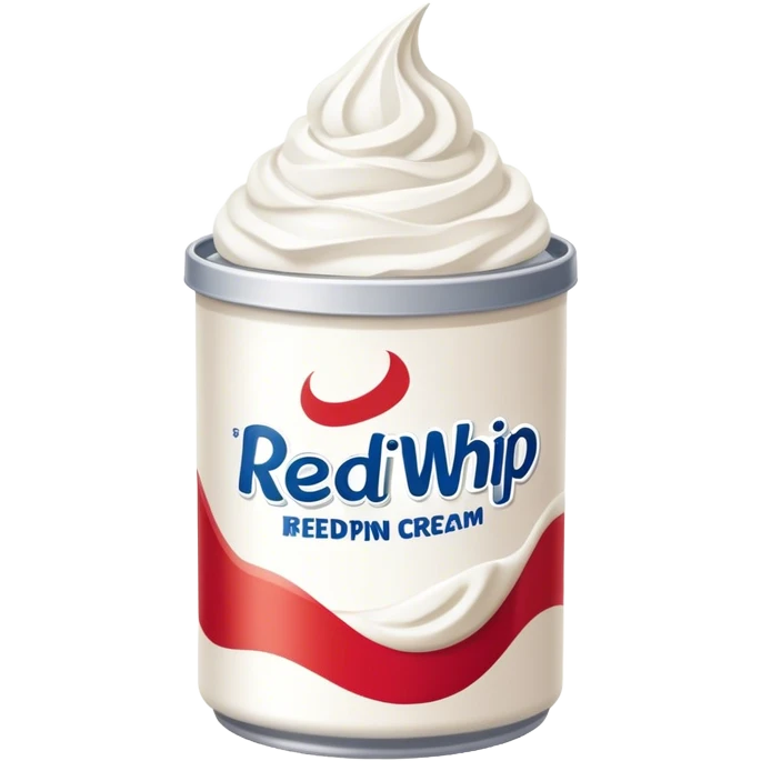 whipped cream reddi whip with no letters emoji