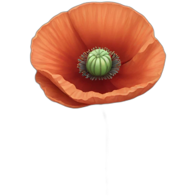 Poppy flower emoji