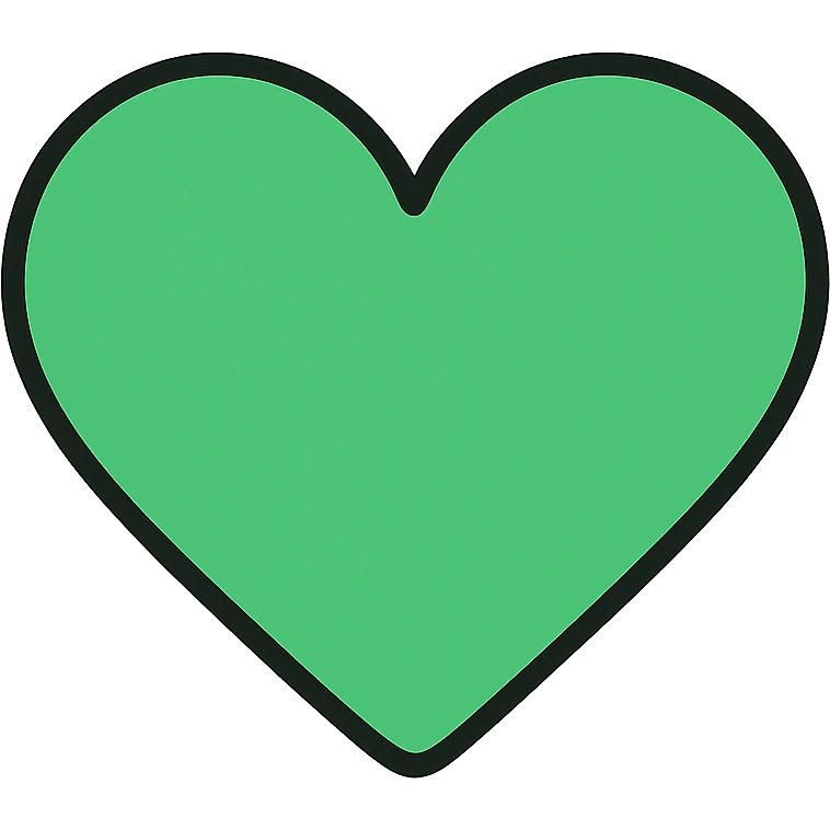 green heart emoji