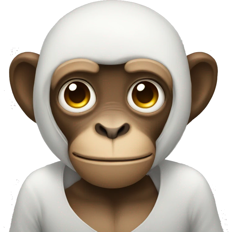 monkey with plus signs instead of rich eyes emoji