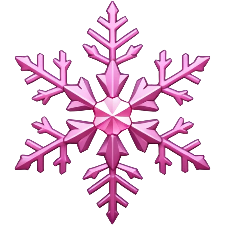 pink snowflake emoji