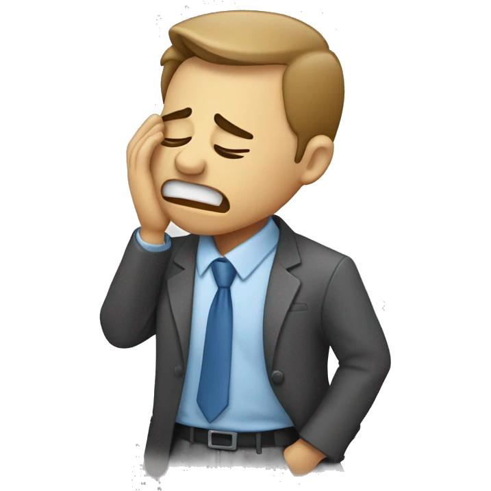 Business systems analyst crying emoji