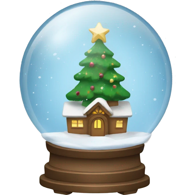 christmas snow globe  emoji