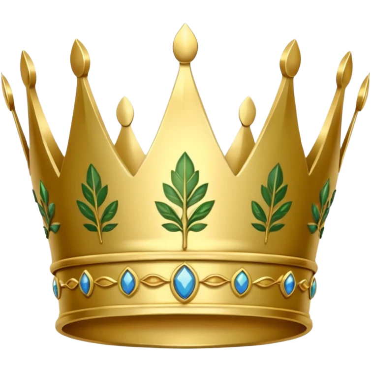 Roman leaf emoji, such as the one being worn in crowns emoji