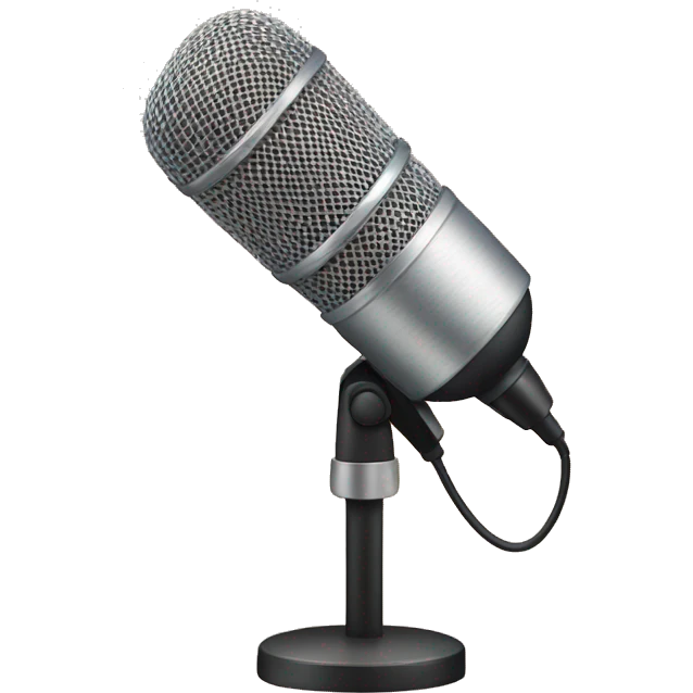 microphone crying emoji