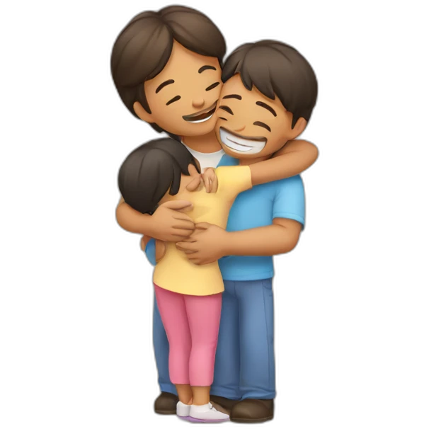 Full Family hug emoji