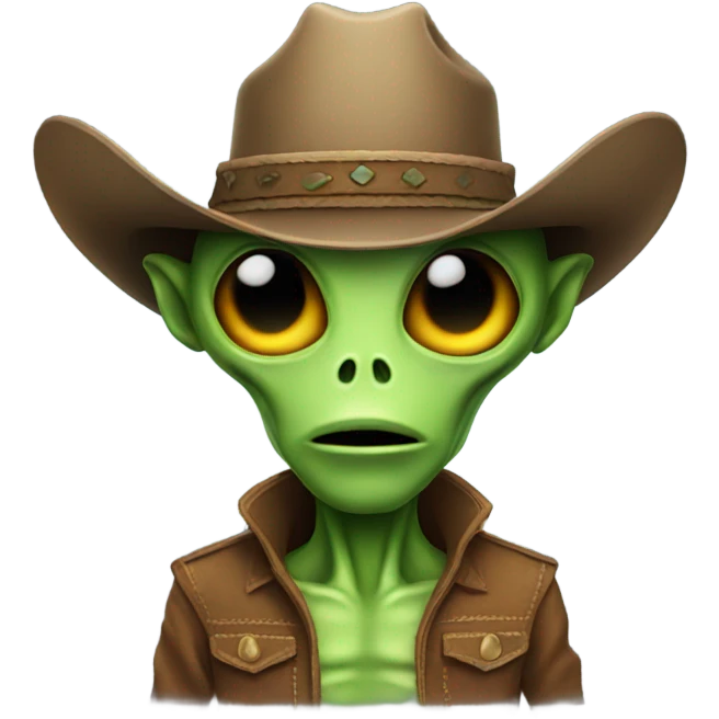 alien with cowboy hat emoji