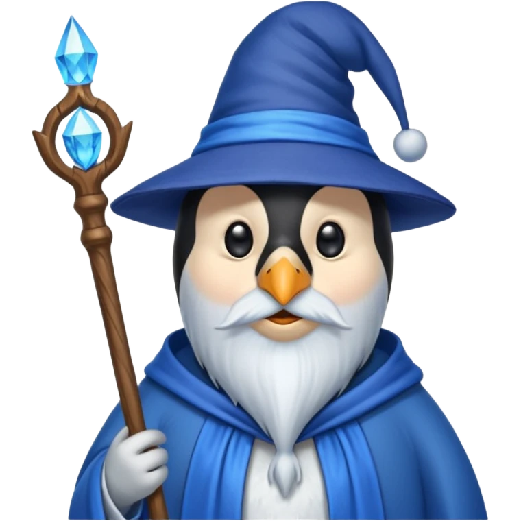 Penguin Wizard emoji