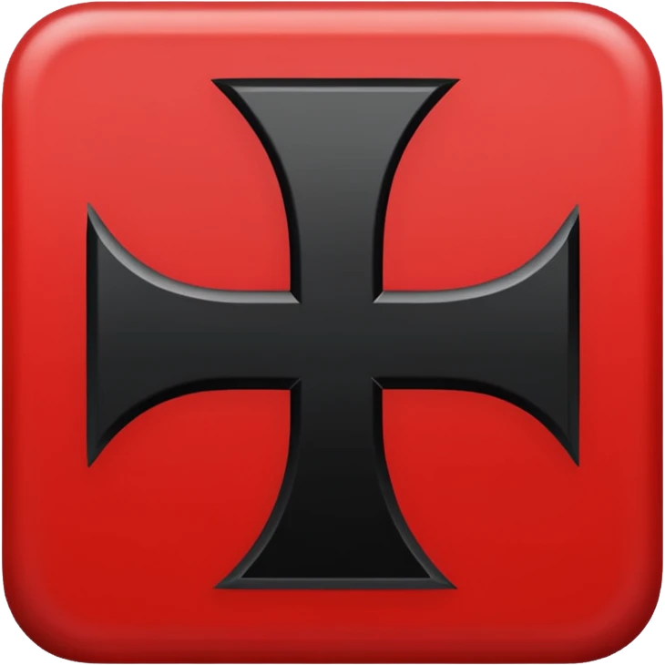 Signo nazi rojo y negro emoji