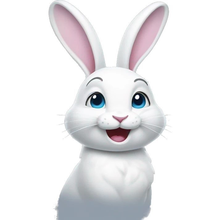 white magic rabbit winking emoji