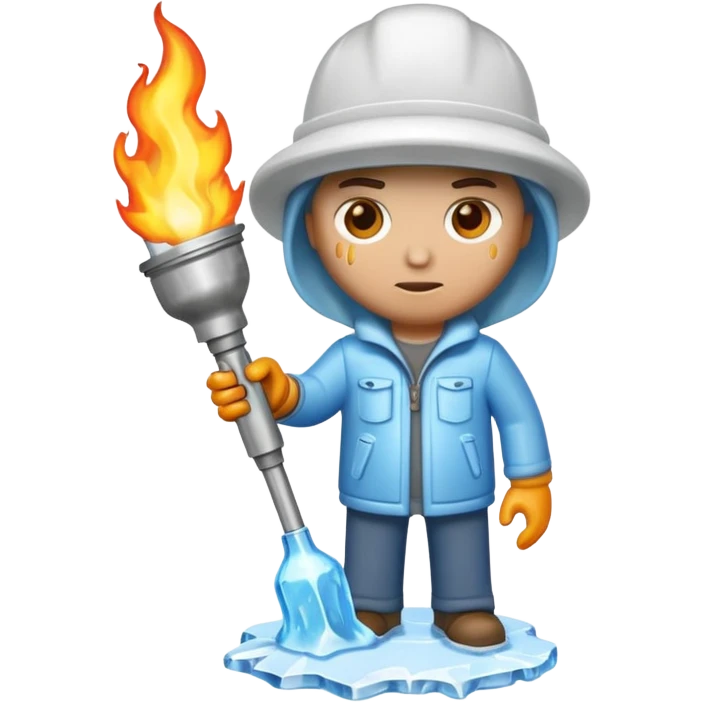 Sculptor blowtorch,Ice. emoji
