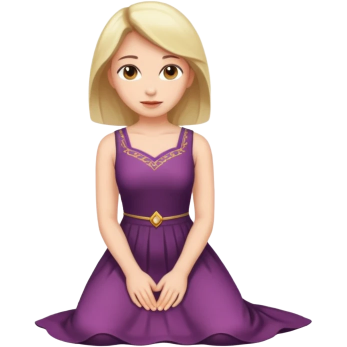 MN sitting on chair Woman kneeling emoji