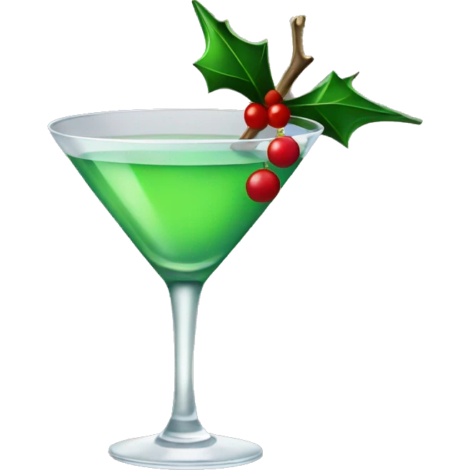 Christmas martini  emoji