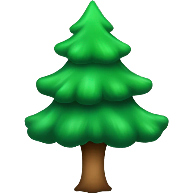 Cozy Christamas green tree emoji