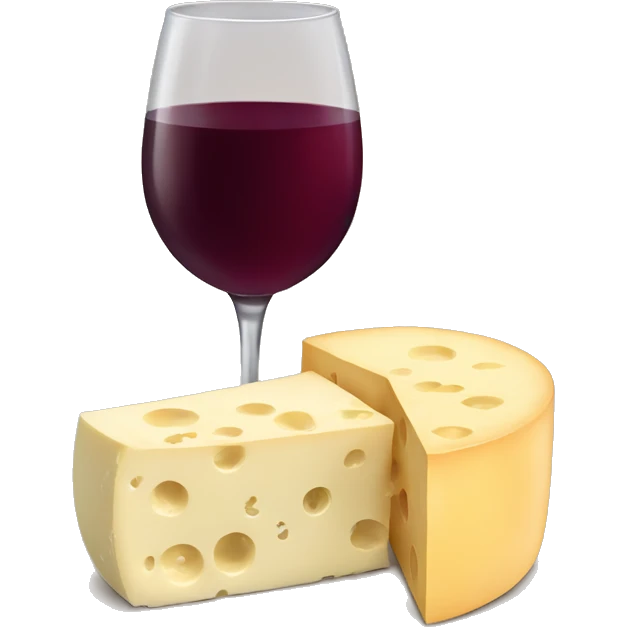 Cheese and wine emoji